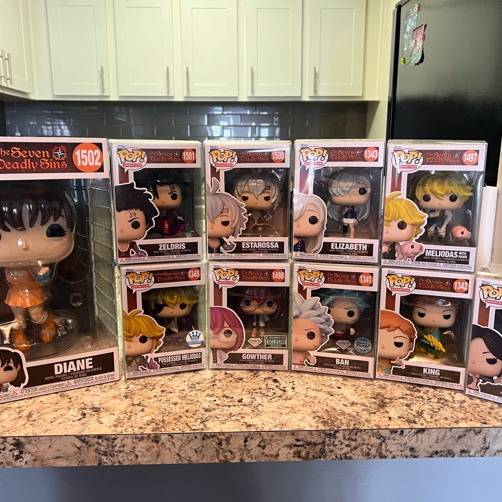Funko Pop! Seven Deadly Sins Collectors Lot 1502 1501 1500 1499 1498 1497 1341